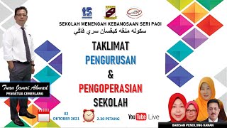 LIVE TAKLIMAT PENGURUSAN amp PENGOPERASIAN SEKOLAH 2021 [upl. by Martinelli]