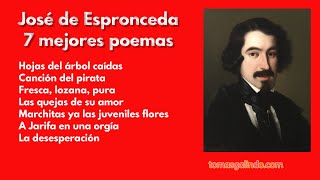 José de Espronceda 7 mejores poemas [upl. by Eniledgam476]