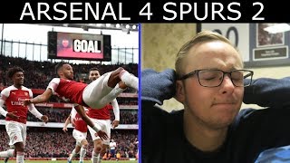 ARSENAL 4 SPURS 2  WHAT A TERRIBLE RESULT  LIVE MATCH REACTION 😭😭😭 [upl. by Kuska]