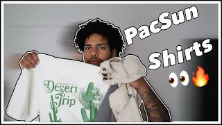 PACSUN CLOTHING TRY ON  HAUL SHIRTS [upl. by Bramwell]