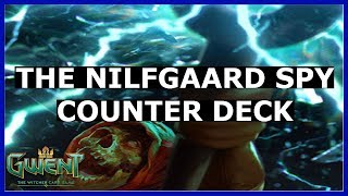 Gwent  The Nilfgaard Spy Counter Deck Northern Realms GameplayCommentary [upl. by Ralyks]