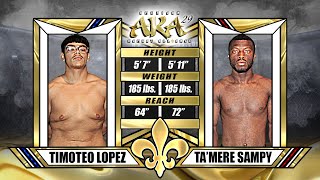 AKA 29 Bout 4 Timoteo Lopez vs TaMere Sampy [upl. by Ihcelek]