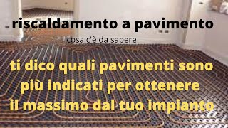 pavimenti riscaldati pro e contro [upl. by Applegate]