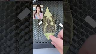 Leaf painting production process leaf engraving machine stall [upl. by Aidnahs544]