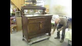 Restoring an Oak Sideboard  Thomas Johnson Antique Furniture Restoration [upl. by Denison]