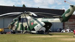 Mi26 Halo at Budaörs Airport [upl. by Nylrebmik]