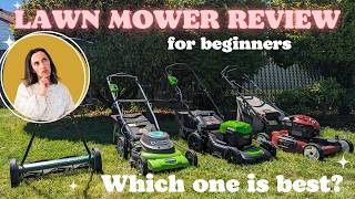 Best BUDGET Lawn Mower for BEGINNERS and new HOMEOWNERS Battery Gas Electric or Reel [upl. by Scrivenor916]