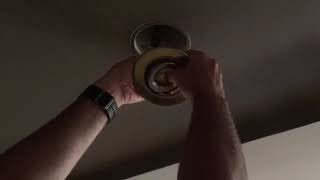 How to change a downlight bulb in the ceiling [upl. by Merna]