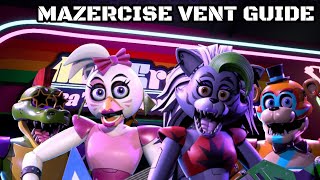 Mazercise Vent Guide  UPDATED EASY LATEST 2023  2022 Five Nights At Freddys Security Breach [upl. by Gabrielle]