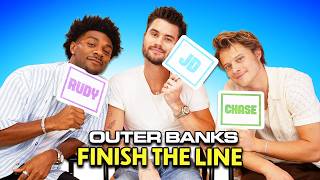 Outer Banks Cast Plays Finish The Line [upl. by Enela]