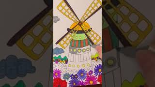 Colourmehappy wellness art colouringformindfulness mindfulness 1ksubs nature [upl. by Krucik]