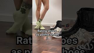 Rating shoes as pointe shoes 🩰👟 shorts [upl. by Suriaj]