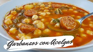 GARBANZOS con ACELGAS Guiso de Legumbres [upl. by Swetlana]