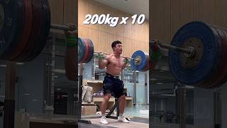 back squat 200kg x 10 [upl. by Yrret]