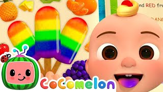 The Colors Song with Popsicles  CoComelon  Moonbug Kids  Color Time [upl. by Giorgia]