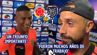 Palabras de Carlos Gruezo y Hernán Galíndez sobre el triunfo de Ecuador [upl. by Alehc]