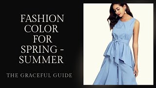 The most fashionable colors for springsummer [upl. by Elbring]