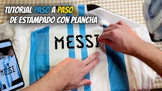 Cómo poner ESTAMPADOS en Camisetas  Tutorial Paso a Paso con plancha [upl. by Zobe699]