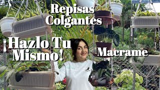 macrame REPISAS COLGANTES para tus PLANTAS hazlo tu mismo [upl. by Alemak668]