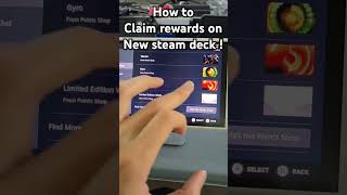 How to claim rewards on your new steam deck steamdeck steamdeckoled gaming [upl. by Elana]