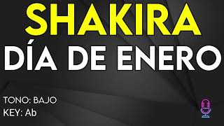 Shakira  Día De Enero  Karaoke Instrumental  Bajo [upl. by Cathee133]