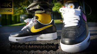 NIKE AIR FORCE 1 G DRAGON quotPEACEMINUSONEquot PARANOISE 30 REVIEW amp ON FEET [upl. by Taft]