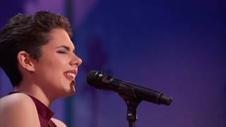 Calysta Bevier Teen Cancer Survivor Gets Simon Cowells Golden Buzzer Americas Got Talent 2016 [upl. by Lahsiv]