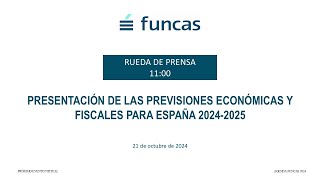 Presentación de las previsiones económicas y fiscales para España 20242025 [upl. by Emyaj]