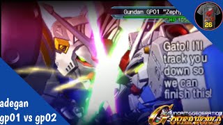 sd gundam g generation overworld adegan gundam gp01 zephyranthes vs gundam gp02 physalis [upl. by Aidil]