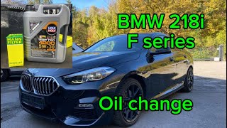 BMW 218i oil change F44 218i Ölwechseln DIY B38A15 [upl. by Miun902]