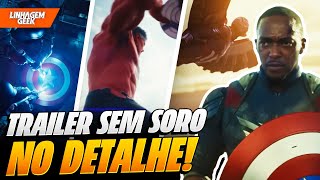 SEM SORO VS HULK VERMELHO TRAILER CAPITÃO AMÉRICA 4 [upl. by Aihtekal]