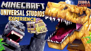 Minecraft Universal Studios Experience DLC  Zebras Minecraft Fun [upl. by Janetta]