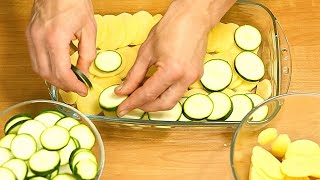 Leckerer Zucchini Rezept Zucchini Kartoffel Gratin ist einfach unwiderstehlich I Auflauf shorts [upl. by Lleunamme317]