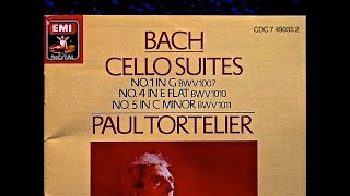 Bach  Cello Suites 236 reference recording  Paul Tortelier 1983 [upl. by Raimundo879]