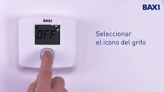 Funcionamiento de los termostatos BAXI TCD10C y RCD10C [upl. by Notlehs]