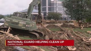 National Guard helps clear debris in Carter County [upl. by Martsen]