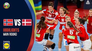 Denmark defeat Norway to get first place  Norway vs Denmark  Highlights  Womens EHF EURO 2022 [upl. by Suoinuj]