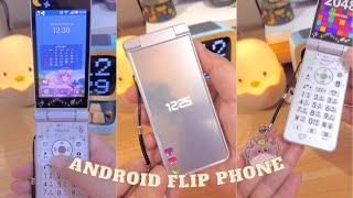 🌟2024 Japanese Keitai Tech Unveiled 🍒 Sharp Aquos 601SH  Android Flip Phone ASMR Review 🌱 [upl. by Naehs]