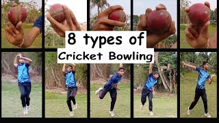 All Types Of Bowling in Cricket  Grip amp Action FastSpin Bowling  Challenge to You [upl. by Hankins]