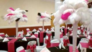 Ostrich Feather Centerpieces By Feathers By Angel [upl. by Ocana]