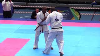 Kyokushin Karate All Africa 2018 Xolani Gumede vs Lundokuhle Nkumalo [upl. by Aniral]