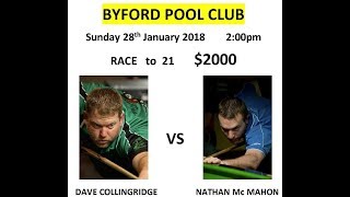 David collingridge vs Nathan McMahon  2000 cash match [upl. by Erick]