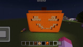 I tried to make a jacko’lantern in Minecraft [upl. by Lleruj798]