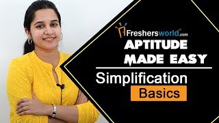 Aptitude Made Easy – Simplification  Basics and Methods Math Shortcuts Quick Tricks [upl. by Honoria]