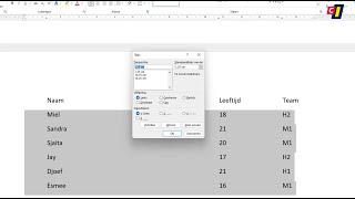 Word  Uitlijnen met tabs 2 [upl. by Meyers598]