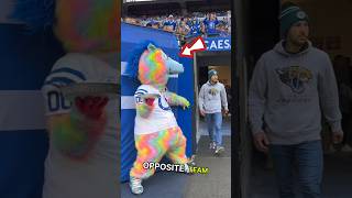 This mascots Slam pie on opposite team fans  You should stay safe 😱🤣 shorts ytshorts respect [upl. by Tatum705]