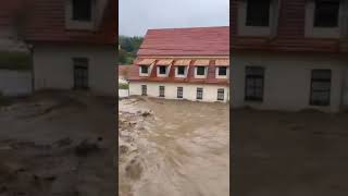 Flooding in LądekZdrój Poland 15092024 [upl. by Perlis]