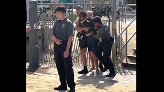 Surfing almost has own George Floyd moment after man choked by cop for not carrying quotbeach badgequot [upl. by Latini]