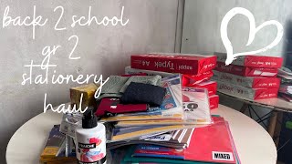 Back 2 School  Grade 2 stationery haul  South African YouTuber [upl. by Ynahteb]