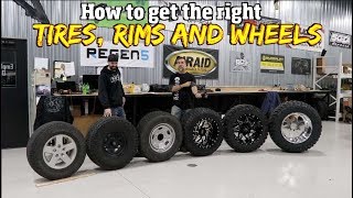 Understanding how to pick out the right size Tires Rims and wheels [upl. by Kurth400]